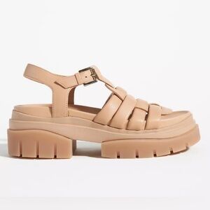 Ash Sirena Beige Chunky Fisherman Sandals Size 37